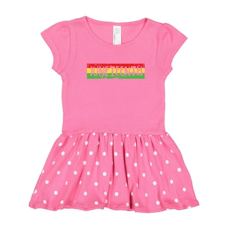 

Inktastic Juneteenth Banner in Red Yellow and Green Gift Toddler Girl Dress