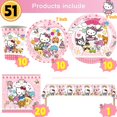 thumbnail image 3 of Decoración de fiesta de cumpleaños de Hello Kitty, globos de aluminio de látex, juego de vajilla de papel, pancarta de fondo para niños, suministros de fiesta para niñas, Juguetes, 3 of 4