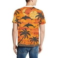 thumbnail image 2 of Blazing Afterglow: Sunset on a men's T-shirt, 2 of 4