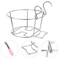 thumbnail image 2 of FRCOLOR Planter Holder Stainless Steel Planter Holder Hanging Flower Pot Rack for Potted Plants,9.45"X9.45"X5.12", 2 of 5