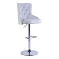 thumbnail image 3 of Alexent Modern Glam Velvet Bar Stool Chairs Adjustable Height - SILVER SET OF 4, 3 of 7