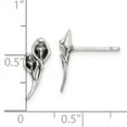 thumbnail image 2 of Primal Silver Sterling Silver Antiqued Calla Lily Post Earrings, 2 of 4