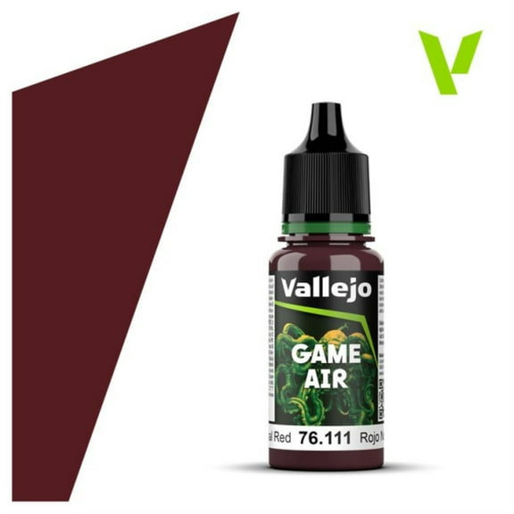 Vallejo VJP76111 18 ml Game Air Nocturnal Paint, Red