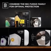 Big Fudge 12-Inch Vinyl Record Inner Sleeves 50 Pack – Clear 3-Ply Anti-Static Rice Paper LP Covers, Acid-Free Protection (White)