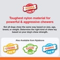 thumbnail image 4 of Juguete masticable para perros Nylabone Rib Alternative, sabor a ternera, grande, 4 of 9