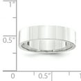thumbnail image 3 of Platinum Solid Polished Flat Band 5mm-Flat Size 10 Wedding-Band Ring -  Jewelry Gift for Mom, 3 of 3