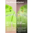 thumbnail image 3 of Chrisuno Women's Spring Fall Rain Jacket Skin Coat Lightweight Windbreaker Waterproof Packable Rain Coat For Adults Fluorescent Yellow L, 3 of 5
