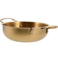 thumbnail image 2 of EeaseMX Olla para ramen doméstica, binaural, de acero inoxidable, para fideos (dorada), 2 of 8