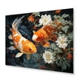 thumbnail image 2 of Designart "Koi Dance Asian Painting II" Asian Metal Wall Art Prints, 2 of 5