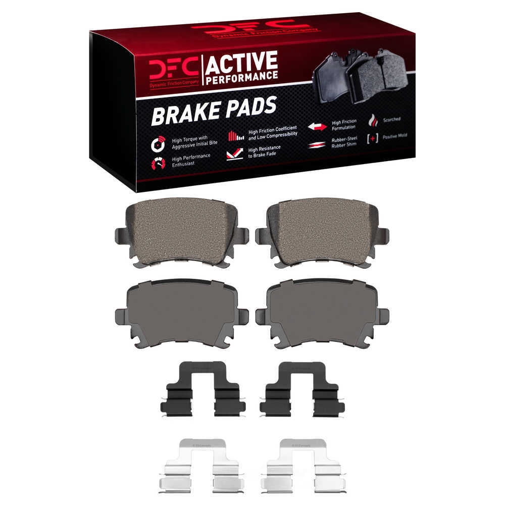 Dynamic Friction Company 1115-1108-01 DFC Active Performance Pads and Hardware Kit