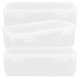 thumbnail image 3 of Kitchen Countertop Bread Box Sealed Bread Box Refrigeration Compatible Families 19.00X9.50X6.00CM 3Pcs, 3 of 5