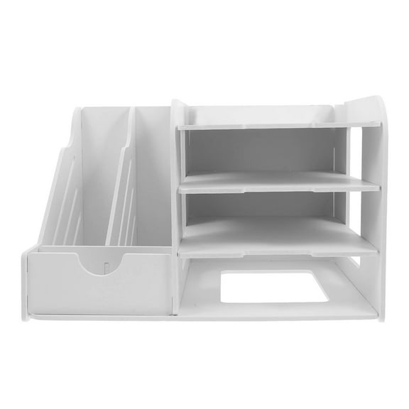 Toddmomy Desk Paper Tray 1 Home Office Use In White
