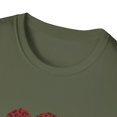 thumbnail image 3 of Peace Love Cure Blood Cancer Awareness Month Red Ribbon TShirt, 3 of 4