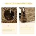 Hims Rabbit Nest Bunny Straw Woven House Rabbit Woven Bed for Rabbits