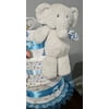 Diapers Cake Blue with Elephant