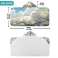 thumbnail image 2 of BZSMCE Towels Kids Hooded Beach Towel White Cat Among Daisies Pool Bath Towel Soft, 2 of 7