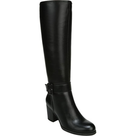 

Women s SOUL Naturalizer Twinkle Knee High Boot Black Smooth Synthetic Leather 10 W