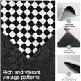 thumbnail image 3 of Black and White Checkered Pattern Kitchen Rugs Sets Of 3,Kitchen Runner Rugs Non Skid Washable,Decorative Kitchen Floor Mats for Kitchen,Sink,Laundry,17"x30"+ 17"x47" + 17"x59", 3 of 6