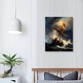 thumbnail image 4 of Acheng Canvas Wall Art - Christ In The Storm on The Sea of Galilee Poster - Boat Ocean -Fam	ous Reproductions for Living Room, Bedroom, Office 16x20 in, 4 of 5