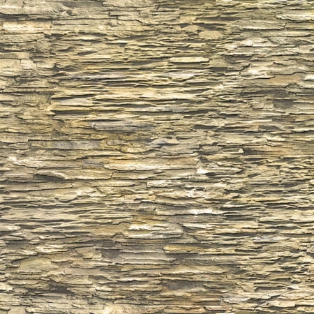 Dundee Deco Beige Faux Slate PVC 3D Wall Panel, 3.1 ft X 2.1 ft, Interior Design Wall Paneling Decor Commercial and Residential Application, 6.6 sq. feet each, Pack of 10
