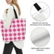 thumbnail image 3 of Disketp Plaid Heart Bolsa Tote Estampada para Mujer, Bolso de Hombro y de Mano para Compras y Viajes, 3 of 8