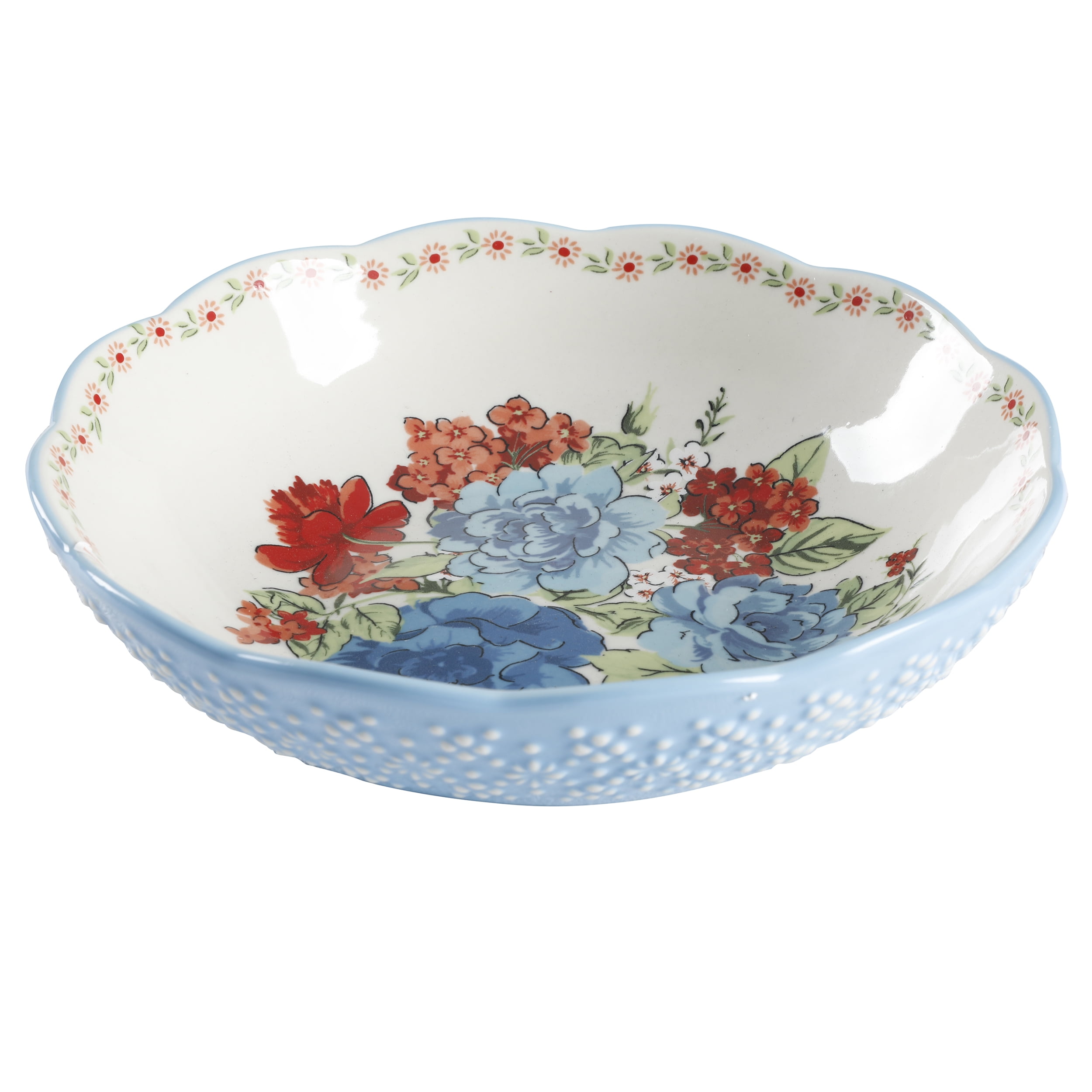 Set of 4 The Pioneer Woman Melody 7.5-Inch Pasta Bowls