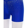 thumbnail image 6 of Hansber Girls Shiny Rhinestones Ballet Dance Shorts Gymnastics Boyshorts Active Sports Yoga Knickers Royal Blue 6, 6 of 7