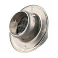 Stainless Steel Round Brushed Bull Nosed External Wall Vent Outlet for