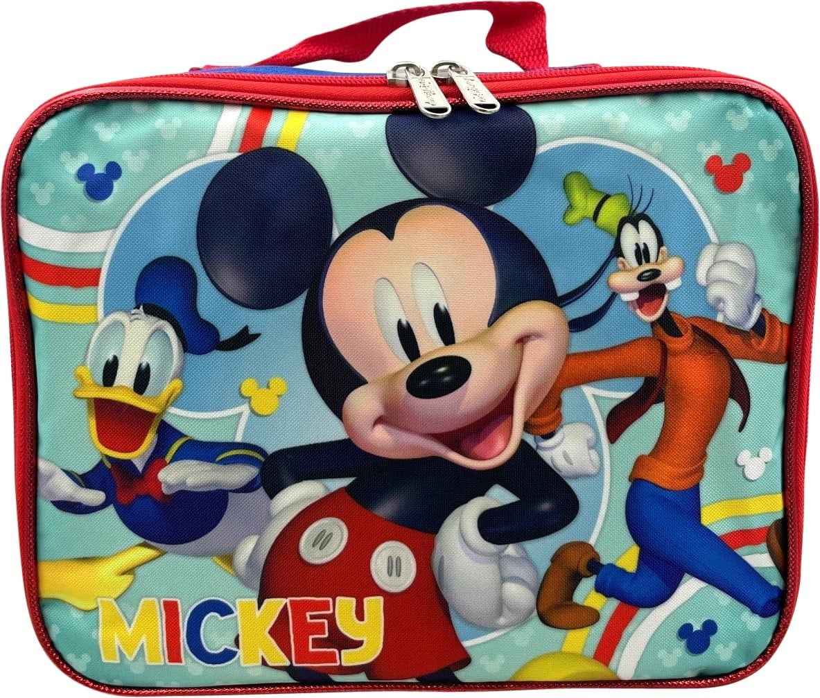 Disney Mickey Mouse 16" Backpack With Detachable Lunch Box Mickey-Fun House