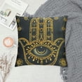 thumbnail image 2 of Subently Throw Pillow Cover Decorative Ornament Gold Geometric Circle Decorative Pillow Case Home  Pillow Case Home Sofa Office, 2 of 5