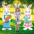 thumbnail image 4 of Easter Yard Signs Maitys con forma de huevo de conejo, 82 x 32 cm, para exteriores, 4 of 6