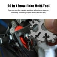 thumbnail image 2 of Mistaha 20 In 1 Snow-flake Multi-Tool With Keychain Snowflake Wrench Multifunction Bottle Opener Screwdriver Kit Hand DIY Tool Adventure Tool for Outdoor Travel Camping, 2 of 8