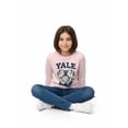 thumbnail image 5 of Wonder Nation Girls Graphic Yale Bulldog Tee with Long Sleeves, Sizes 4–18, 5 of 9