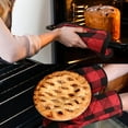 thumbnail image 4 of 6 Pieces St. Patrick's Valentine's Day Check Plaid Dish Towels Pot Holders Oven Mitts Set, Plaid Mitts Tea Towels Multipurpose Holder for Kitchen Cooking Baking Grilling (Red and Black), 4 of 7