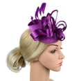 thumbnail image 4 of XASZHN Accessoires Cheveux Fête de Mariage USA Mariée Maille Violet_003 13cm, 4 of 7