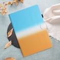 thumbnail image 7 of for Amazon Kindle 11th Generation 2022/Amazon Kindle 6" 2024, Gradient Color PU Leather Folio Stand Magnetic Wallet with Card Pockets [Auto Wake/Sleep] Soft TPU Shockproof Cover, Blue+Orange, 7 of 7