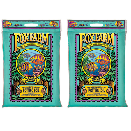 FoxFarm 12 Quart Ocean Forest Garden Potting Soil Bags - 6.3-6.8 pH (2