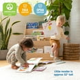 thumbnail image 6 of ECR4Kids Streamline Single-Sided Book Display with Storage, Classroom Bookshelf, Natural, 6 of 10