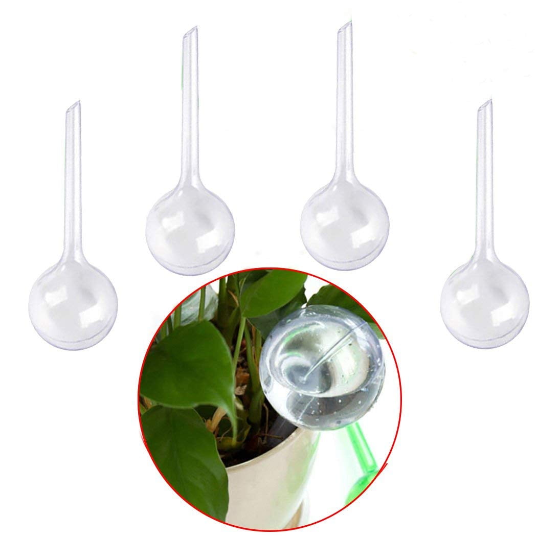 Pot Plants Plastic Sphere Set of 24 Regulated Irrigation Relaxdays Watering Globes 2 Weeks Bulb Green