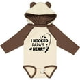 thumbnail image 3 of Inktastic I Hooked Papa's Heart with Fishing Rod Boys or Girls Long Sleeve Baby Bodysuit, 3 of 5