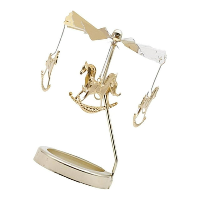 Spinning Tea Light Candle Holder Candle Lover Ornament Rotating Candle Holder Rotating Rotating Candle Holder Rotating Candlestick Horse