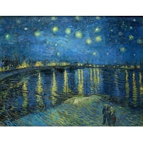 Starry Night Over the Rhone by Vincent van Gogh - 12" x 18" Art Print Wall Decor