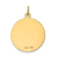 thumbnail image 4 of Auriga 14K Yellow Gold A Date To Remember Charm Pendant for Women (L-27mm, W-19mm), 4 of 6