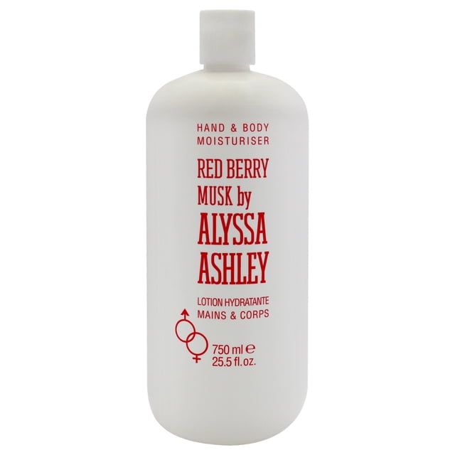 Hydratant pour les Mains et le Corps aux Baies Rouges et Musc par Alyssa Ashley pour Unisexe - Lotion pour le Corps 25,5 oz