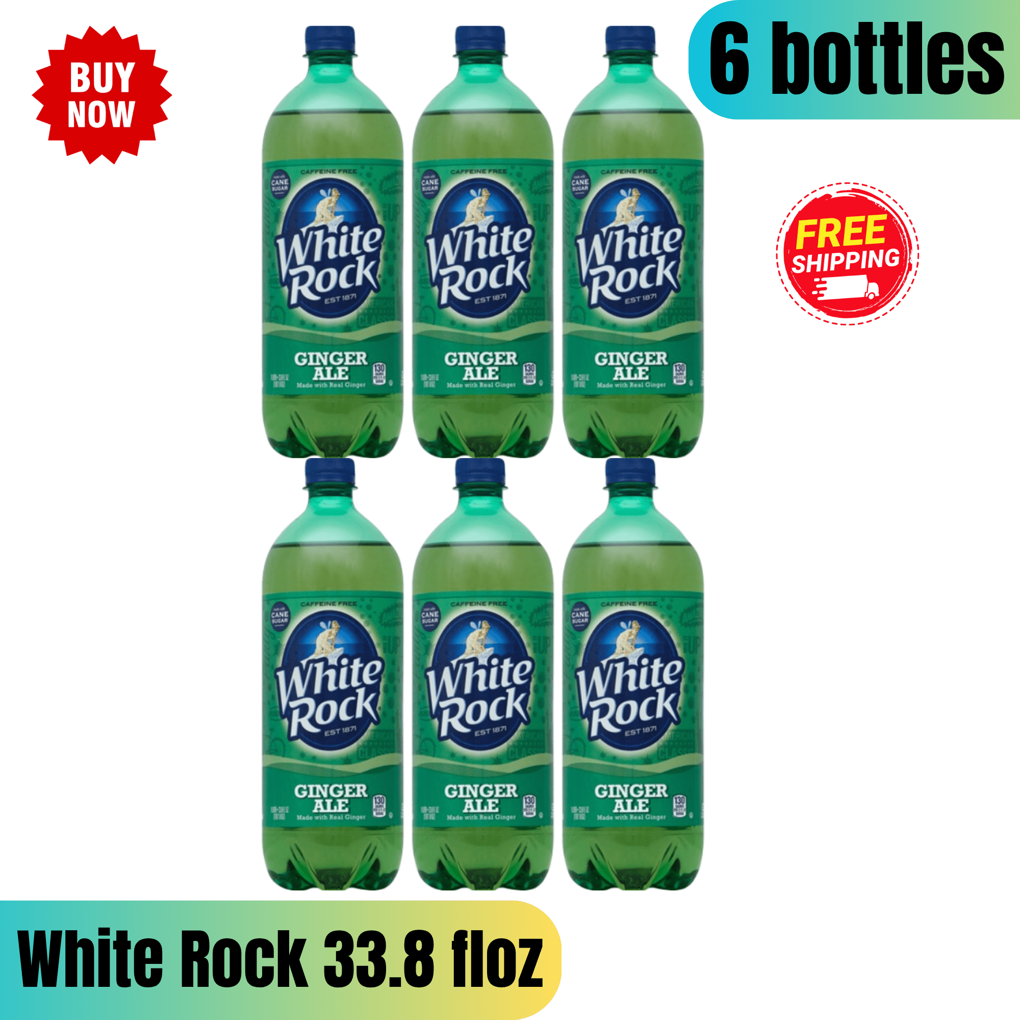 Buffalo Rock Southern Spice Ginger Ale Soda Pop, 12 fl oz, 12 Pack