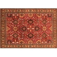thumbnail image 1 of Ahgly Company Indoor Rectangle Oriental Orange Industrial Area Rugs, 4' x 6', 1 of 4