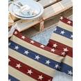 thumbnail image 3 of Outdoor Waterproof Pillow Covers Pack of 2, Independence Day Stars and Stripe Red Blue USA Flag Decorative Throw Pillowcases Cushion Covers for Garden Patio Tent Sofa Couch, 26x26 inch, 3 of 8