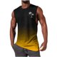 thumbnail image 1 of Hombres Moda Casual sin Mangas Gradación Impresión Suéter Cuello Redondo Tanque Deportivo, 1 of 5