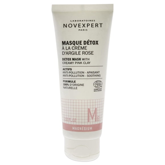 Masque Détox à l'Argile Rose Crémeuse par Novexpert pour Unisexe - Masque 2,53 oz