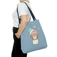 thumbnail image 4 of owl and hearts cartoon dual design storage tote handbag, 4 of 4